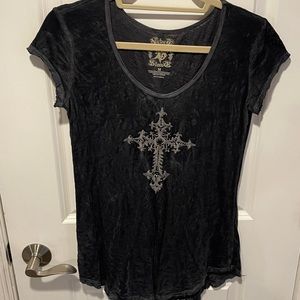 Velvet Stone Dark Gray Shirt